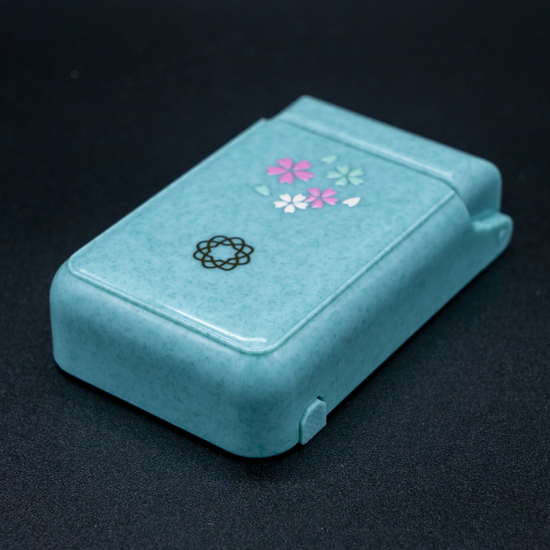 御守り御本尊様ケース スタンドタイプ 桜入 ブルー 創価学会仏具